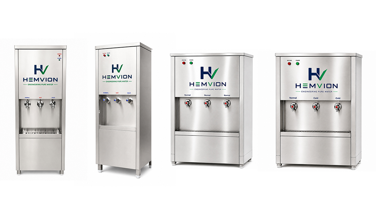 HEMVION normal, hot and cold water dispenser with inbuilt UV purification